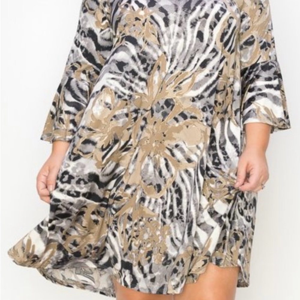 Chic Animal Print Dress